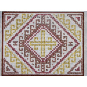 Ornament Cross-stitch Machine Embroidery Designs Size 197*153 mm