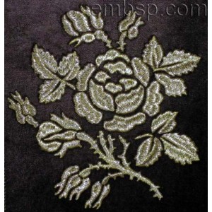 Flowers Rose Machine Embroidery Designs (two designs) size 140*148mm