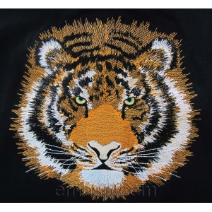 Tiger Machine Embroidery Designs size 230*207mm