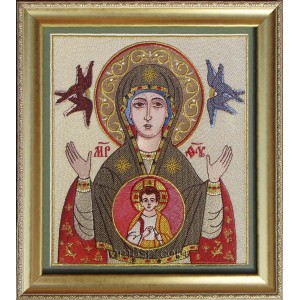 Icon of the Mother of God Machine Embroidery Designs size 200*231mm