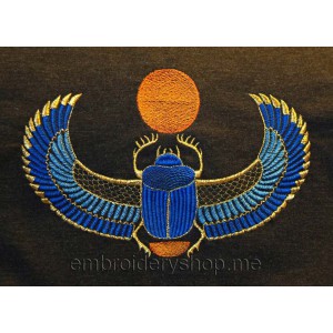 Scarab Machine Embroidery Designs size 208*139mm