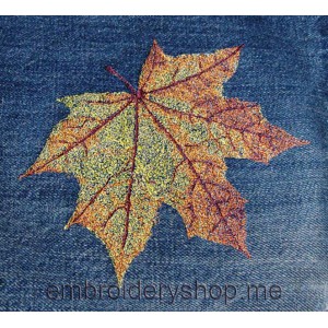 Leaf Machine Embroidery Designs size 125*129mm
