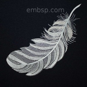 Feather Machine Embroidery Designs size 173*169 mm