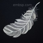 Feather Machine Embroidery Designs size 173*169 mm