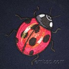 Ladybug Machine Embroidery Designs size 90*97mm