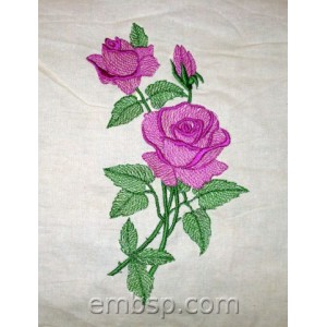 Flowers Rose Machine Embroidery Designs size 111*196mm