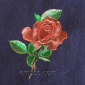 Flowers Rose of Happiness Machine Embroidery Designs size 116*139mm