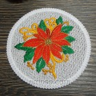 Lace Christmas Doily Machine Embroidery Designs size 150*150mm