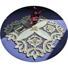Cutwork Doily Golden patterns cut0049