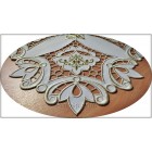 Cutwork Doily Golden patterns cut0049