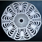 Lace Doilies with Butterflies Machine Embroidery (2 designs) size of each doily is 200*200mm