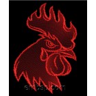 Fire Rooster (4 designs for hoop 140*200 mm) brd0044