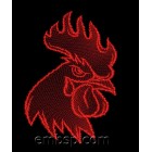 Fire Rooster (4 designs for hoop 106*150 mm) brd0045