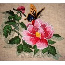 Flower with butterfly flw0125