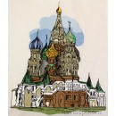 St Basil's Church Machine Embroidery Designs size  254*316mm