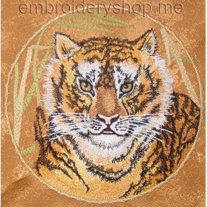 Tiger Machine Embroidery Designs size 198*199mm