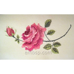 Flowers Rose Machine Embroidery Designs size 213*111mm