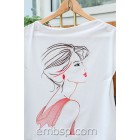 Machine embroidery design Girl in red ppl0032