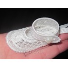 Lace shoe for doll Machine Embroidery Designs size 117*110mm