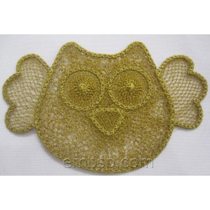 Lace Owl Machine Embroidery Designs size 118*76mm