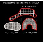 Lace shoe for doll fsl0064