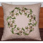 Flowers Pattern "Green Wreath" Machine Embroidery Designs size 103*148mm