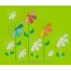 Flower Kaleidoscope Machine Embroidery Designs Size 224*184mm