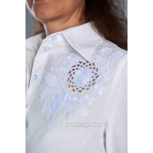 Flowers Cutwork White Rose «Inspiration» Machine Embroidery Designs The set consists of two designs