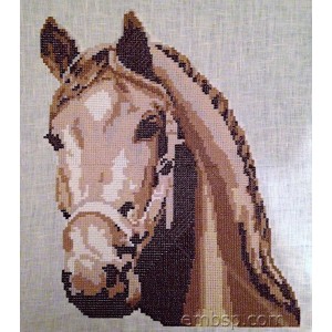 Horse Cross-stitch Machine Embroidery Designs Total embroidery size is 297*355mm