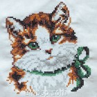 Affectionate kitten Cross-stitch Machine Embroidery Designs size 116*130mm