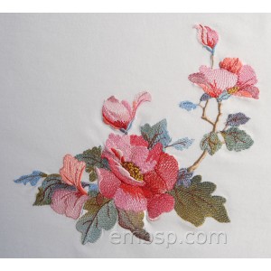 Flowers Morning kiss Machine Embroidery Designs size 231*207mm