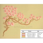 Flowers Sakura Machine Embroidery Designs size 167*136mm