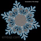 Lace Doily «Blue Dream» Machine Embroidery Designs size 295*188mm