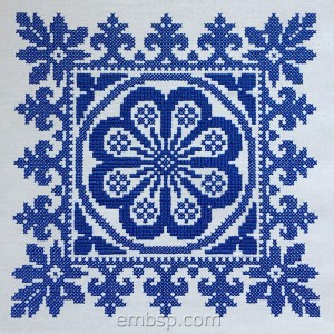 Ornament Cross-stitch Machine Embroidery Designs Size 178*178mm