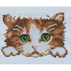 Сross stitch  kitten Machine Embroidery Designs size 144*98mm