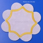 Reverse side of the Doily "Snowmen" nyr0052