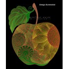 Machine embroidery design Apple of life art0028_200x244