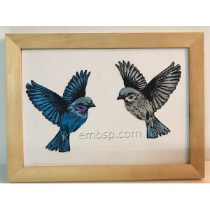 Birds (3 designs) Machine Embroidery Designs Size 276*161mm