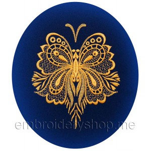 Butterfly Machine Embroidery Designs size 130*153mm