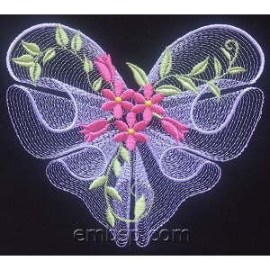 Flowers Bouquet Machine Embroidery Designs size 140*121mm