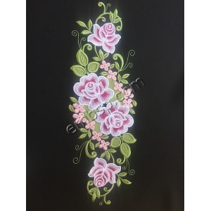 Flowers Lace Roses Machine Embroidery Designs size 178*273mm
