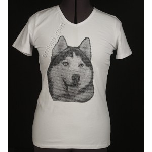 Dog Husky Machine Embroidery Designs size 200*258mm