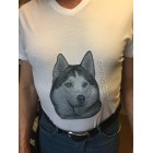 Machine embroidery design Husky dog0025