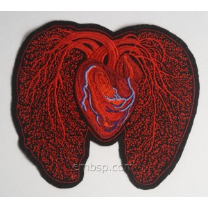 Heart Machine Embroidery Designs size 161*140mm