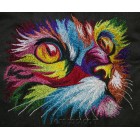 Rainbow cat Machine Embroidery Designs size 180*153mm