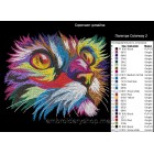 Machine embroidery design Rainbow cat cat0020