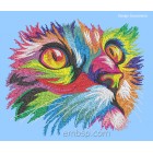 Machine embroidery design Rainbow cat cat0020