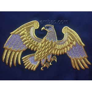 Eagle Machine Embroidery Designs size 11.27*6.31inches