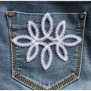 Lace element "Fidget-1" Machine Embroidery Designs Size 129*109mm