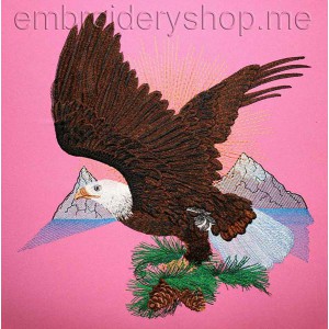 Eagle Machine Embroidery Designs size 316*323mm